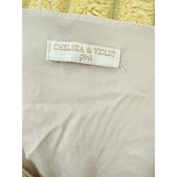 Girls Chelsea & Violet Gold Sequins Jumpsuit Holiday Party Medium 10 - Picture 5 of 13